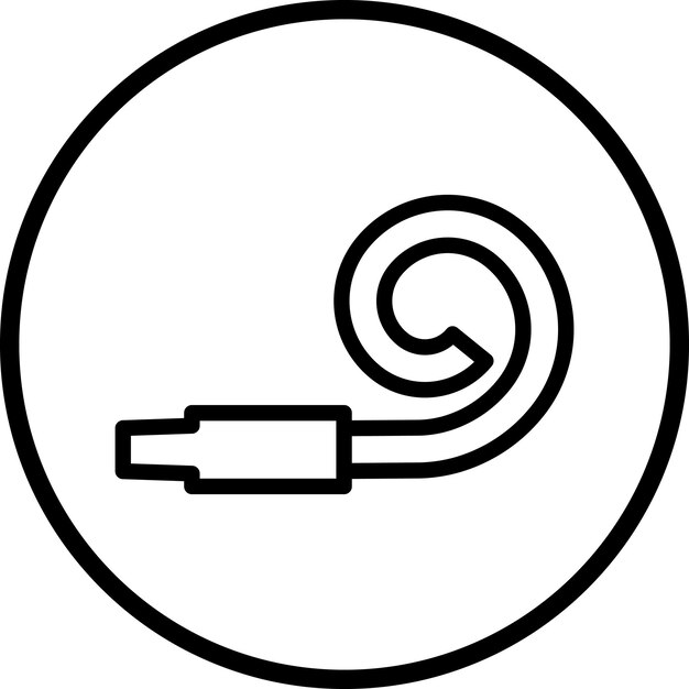 Vector Design Party Blower Icon Stijl