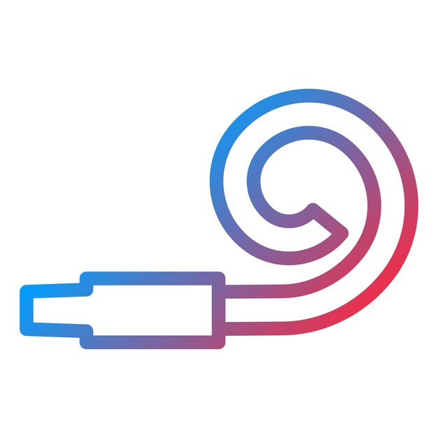 Vector Design Party Blower Icon Stijl