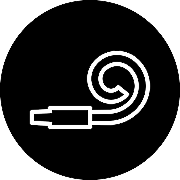 Vector Design Party Blower Icon Stijl