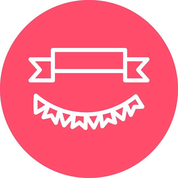 Vector Design Party Ribbons Icon Style