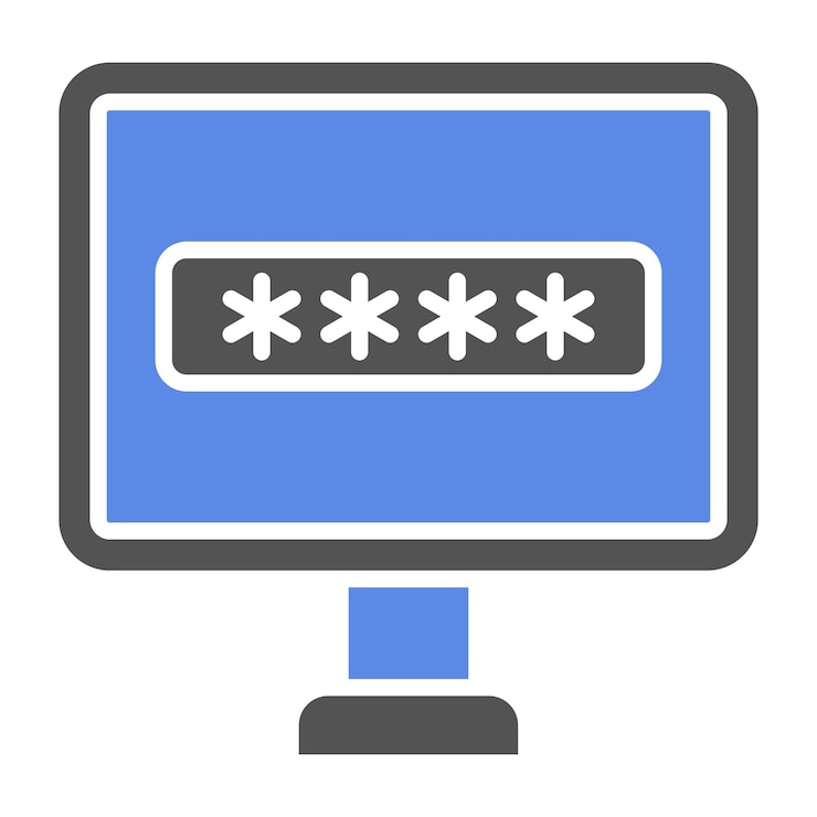 Vector vector design password icon style