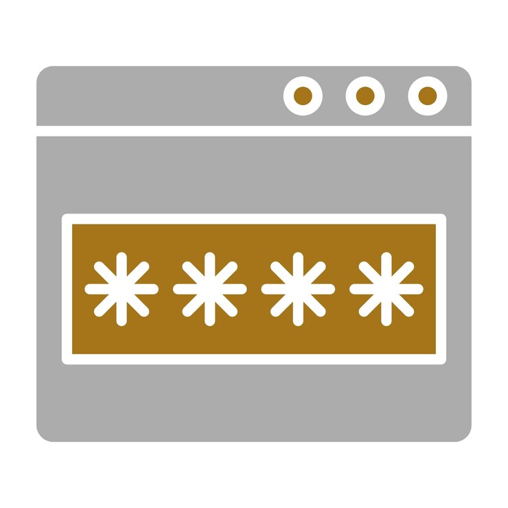 Vector vector design password icon style