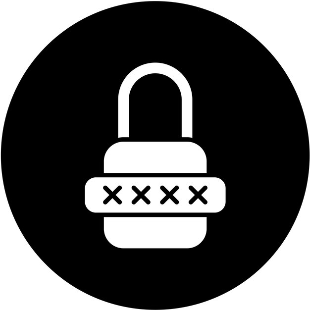 Vector Design Password Icon Style