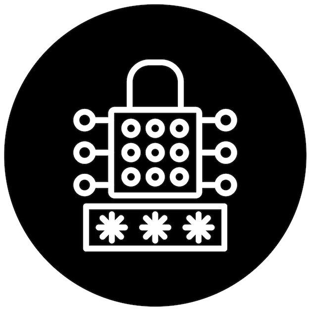 ベクトル デザイン パスワード ロック アイコン スタイル