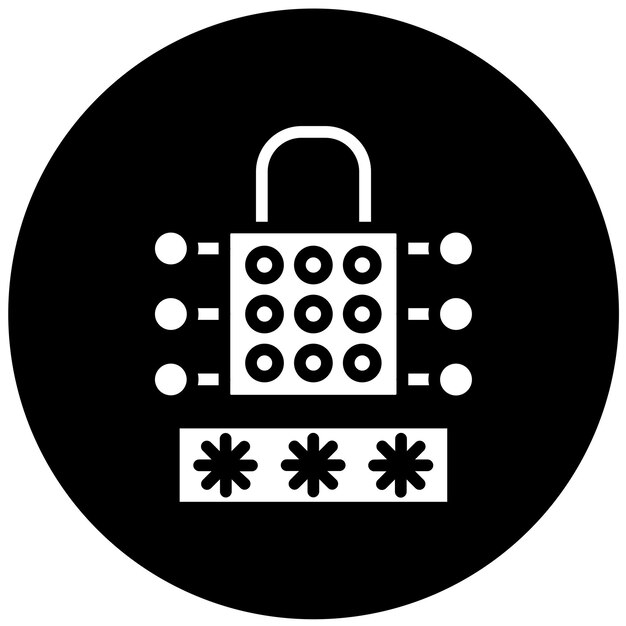 ベクトル デザイン パスワード ロック アイコン スタイル