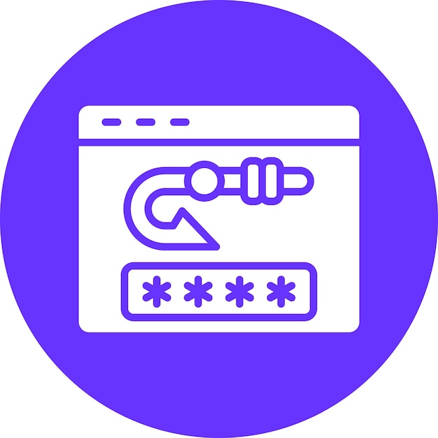 Vector Design Password Phishing Icon Style