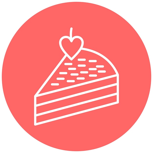 Vector vector design pastry icon stijl