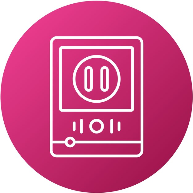 Vector vector design pause button icon style