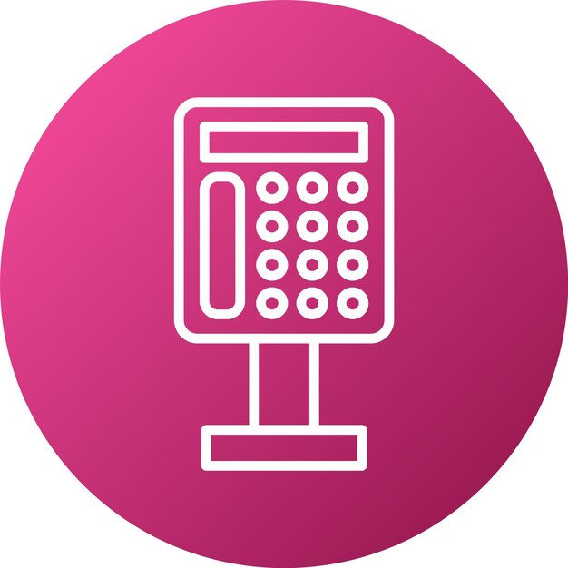 Vector vector design payphone icon style