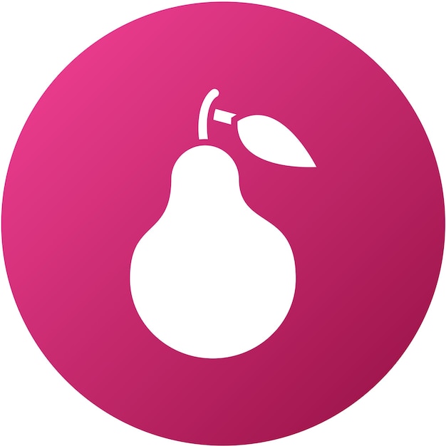 Vector design pear icon style