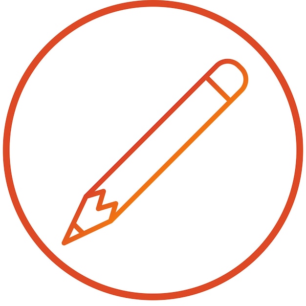 Vector vector design pencil icon style