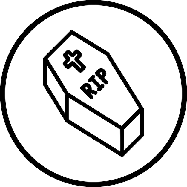 Vector vector design people coffin icon style