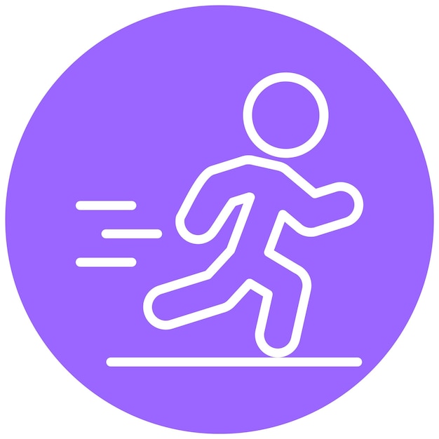 Vector vector design person running icon style
