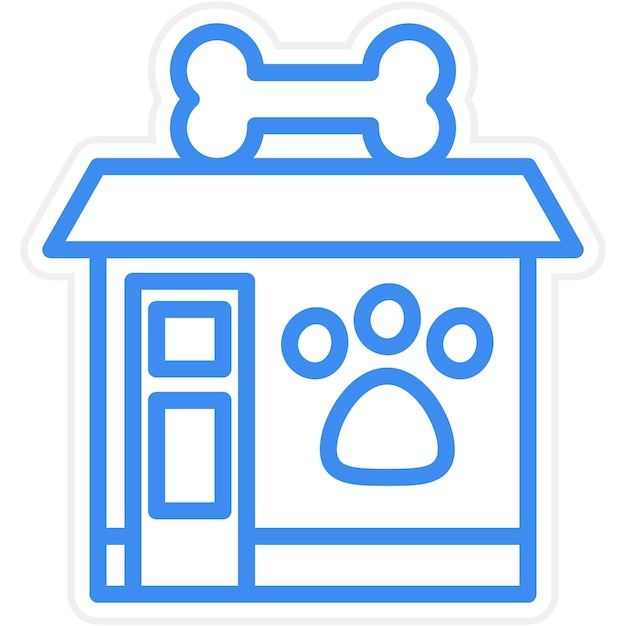 Vector vector design pet shop icon style