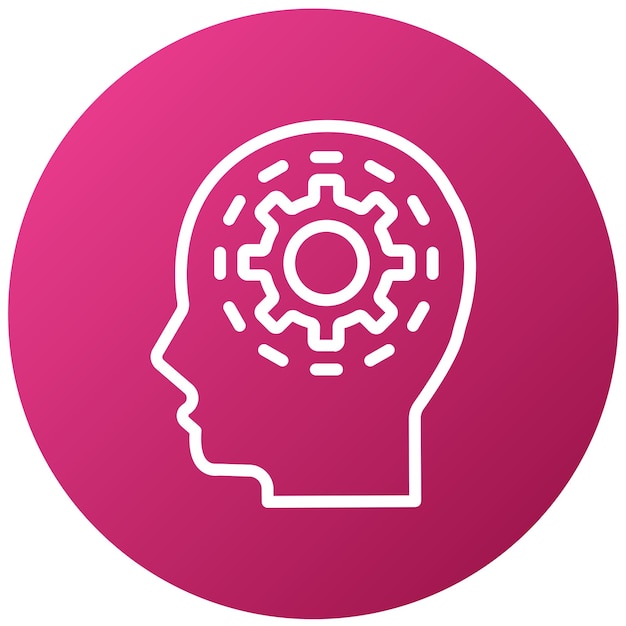 Vector vector design philosophy thinker icon style