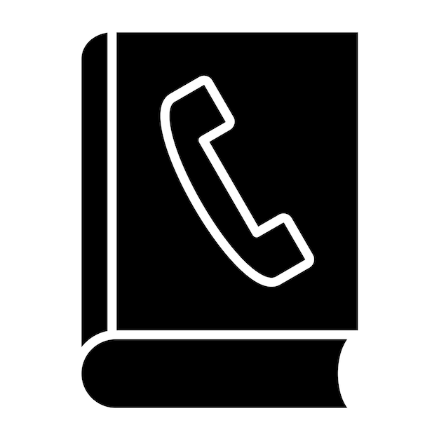 Vector design phonebook icon style