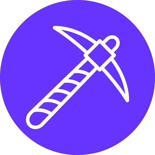 Vector vector design pickaxe icon style