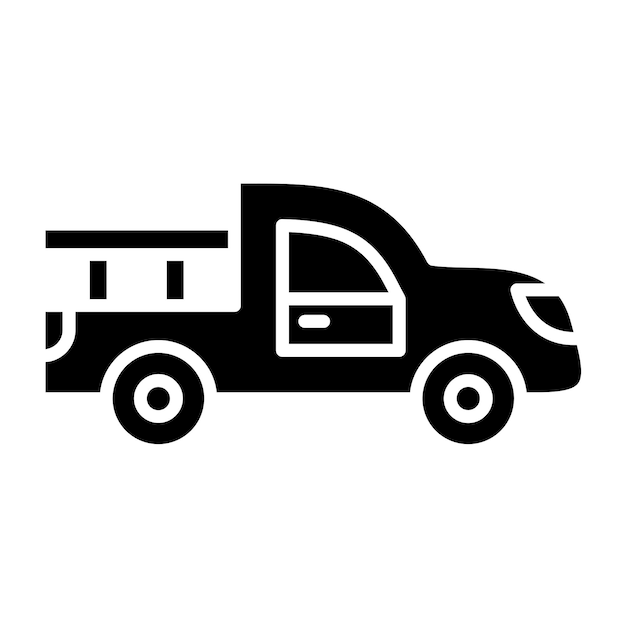 Vector Design Pickup Truck Icon Style