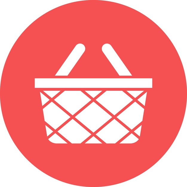 Vector Design Picnic Basket Icon Style