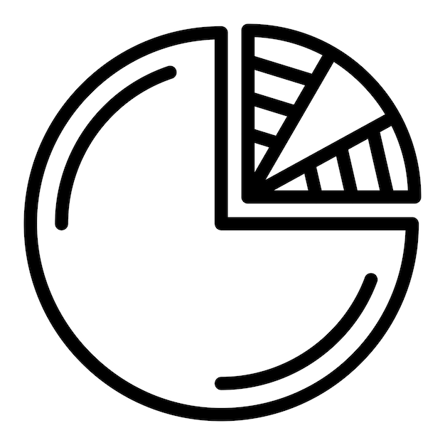 터 디자인 파이 차트 아이콘 스타일