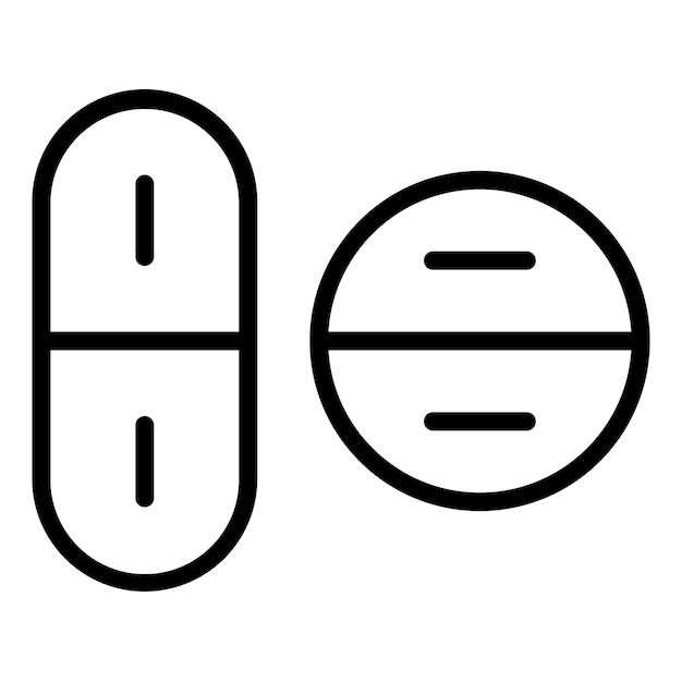 Vector Design Pills Icon Stijl