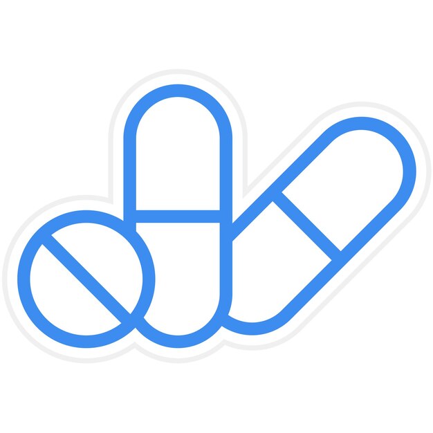 Vector vector design pills icon style