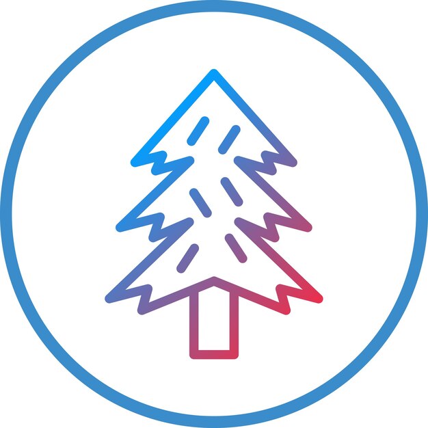 Vector vector design pine tree icon style