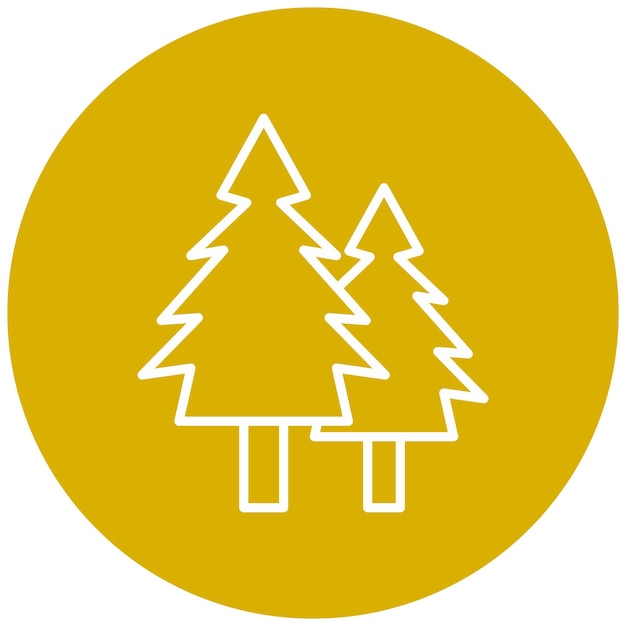 vector design pine tree icon style