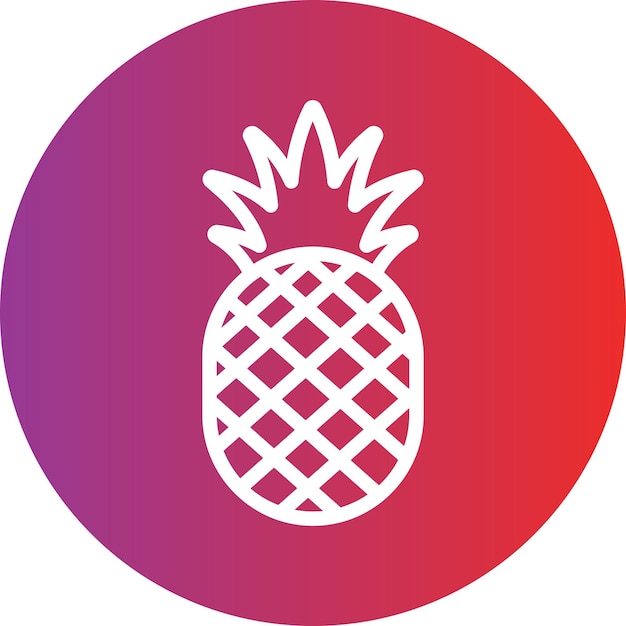 Vector Design Pineapple Icon Style