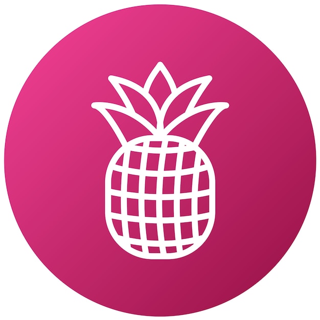 Vector Design Pineapple Icon Style