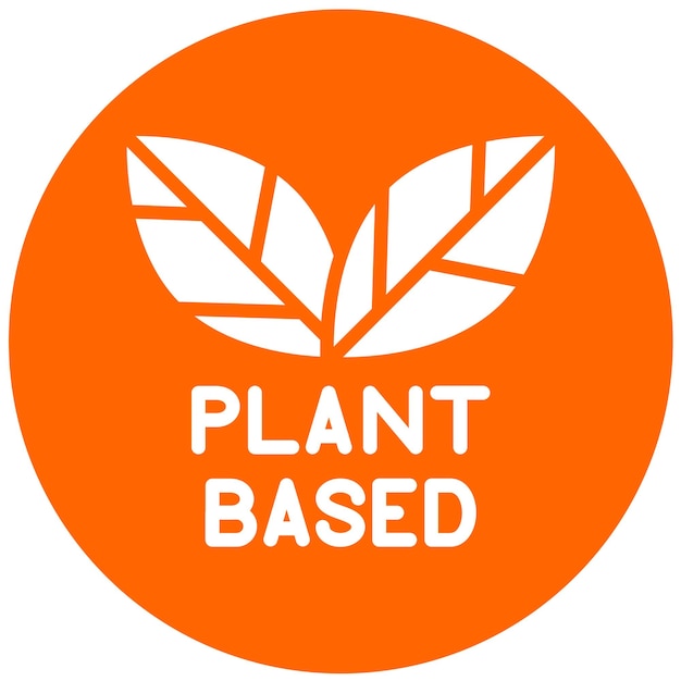 Vector vector design plantbased bites icon style