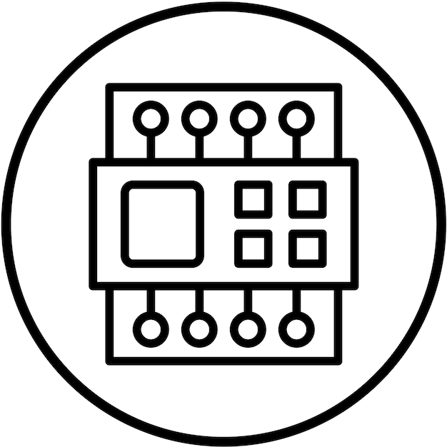 벡터 터 디자인 plc 아이콘 스타일