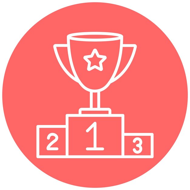 vector design podium icon style