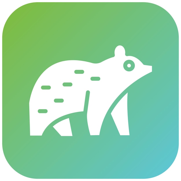 Vector vector design polar bear icon style