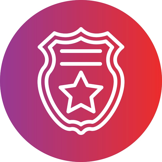 Vector vector design police badge icon style