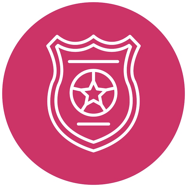 Vector vector design police badge icon style