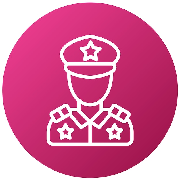 Vector Design Police Officer Icon Style