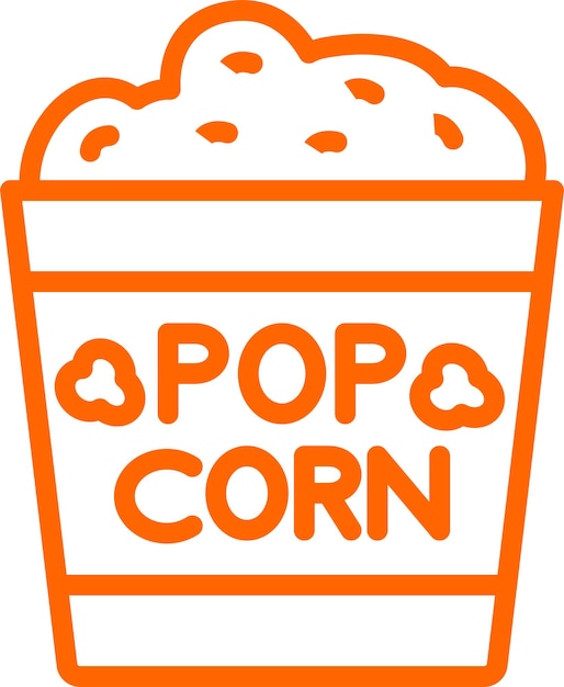 vector design popcorn icon style