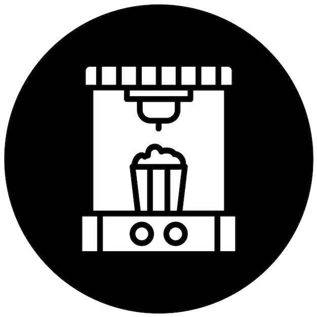 Vector vector design popcorn patch icon style