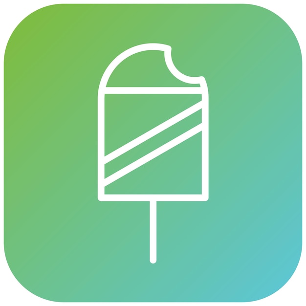 Векторный дизайн стиля иконы Popsicle