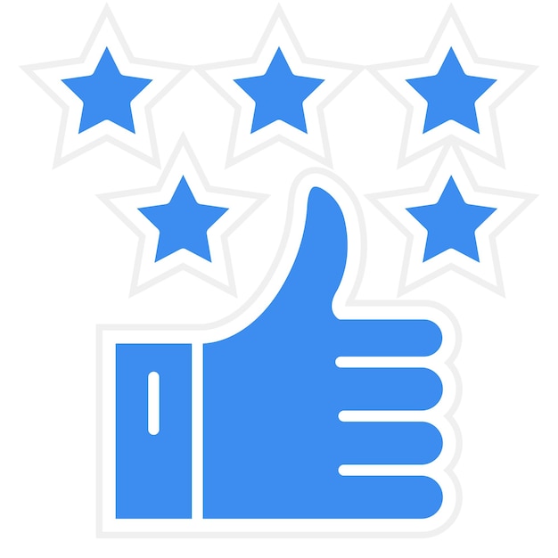 Vector vector design positive review icon style