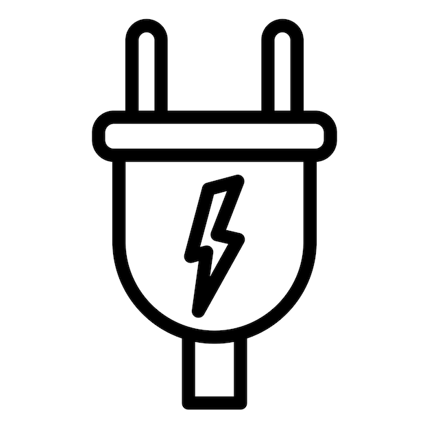 Vector Design Power Plug Icon Style