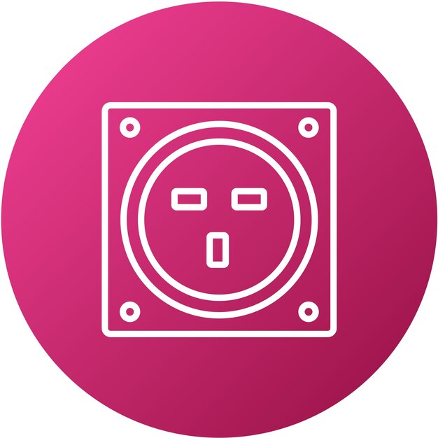 Vector vector design power socket icon style