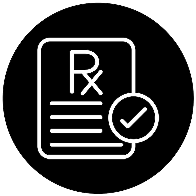 Vector Design Prescription Coverage Icon Style