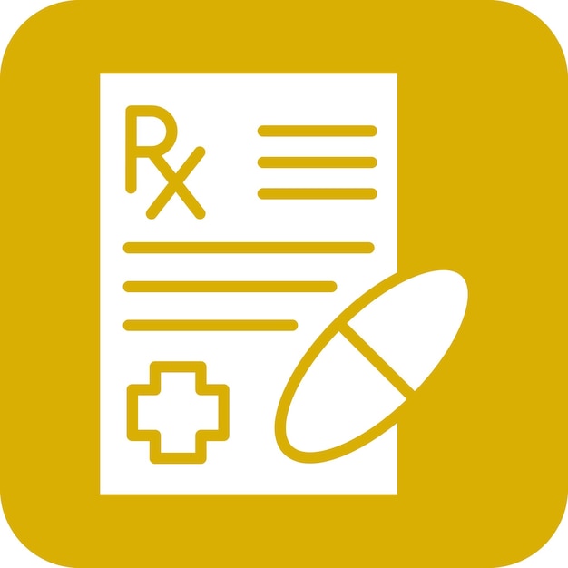 Vector vector design prescription icon style