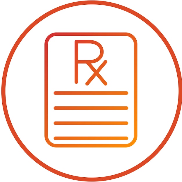 Векторный дизайн Prescription Pad Icon Style