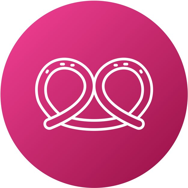 Vector Design Pretzel Icon Style