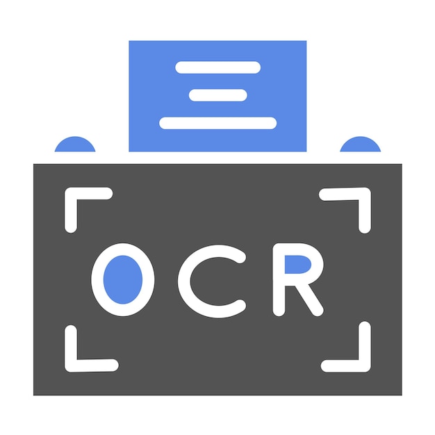 Vector Design Printed Ocr Icon Style