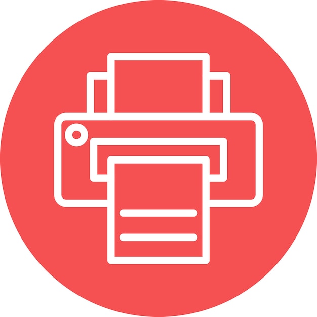 Vector Design Printer Icon Style