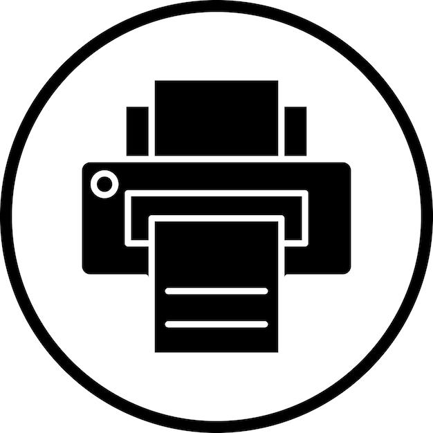 Vector Design Printer Icon Style